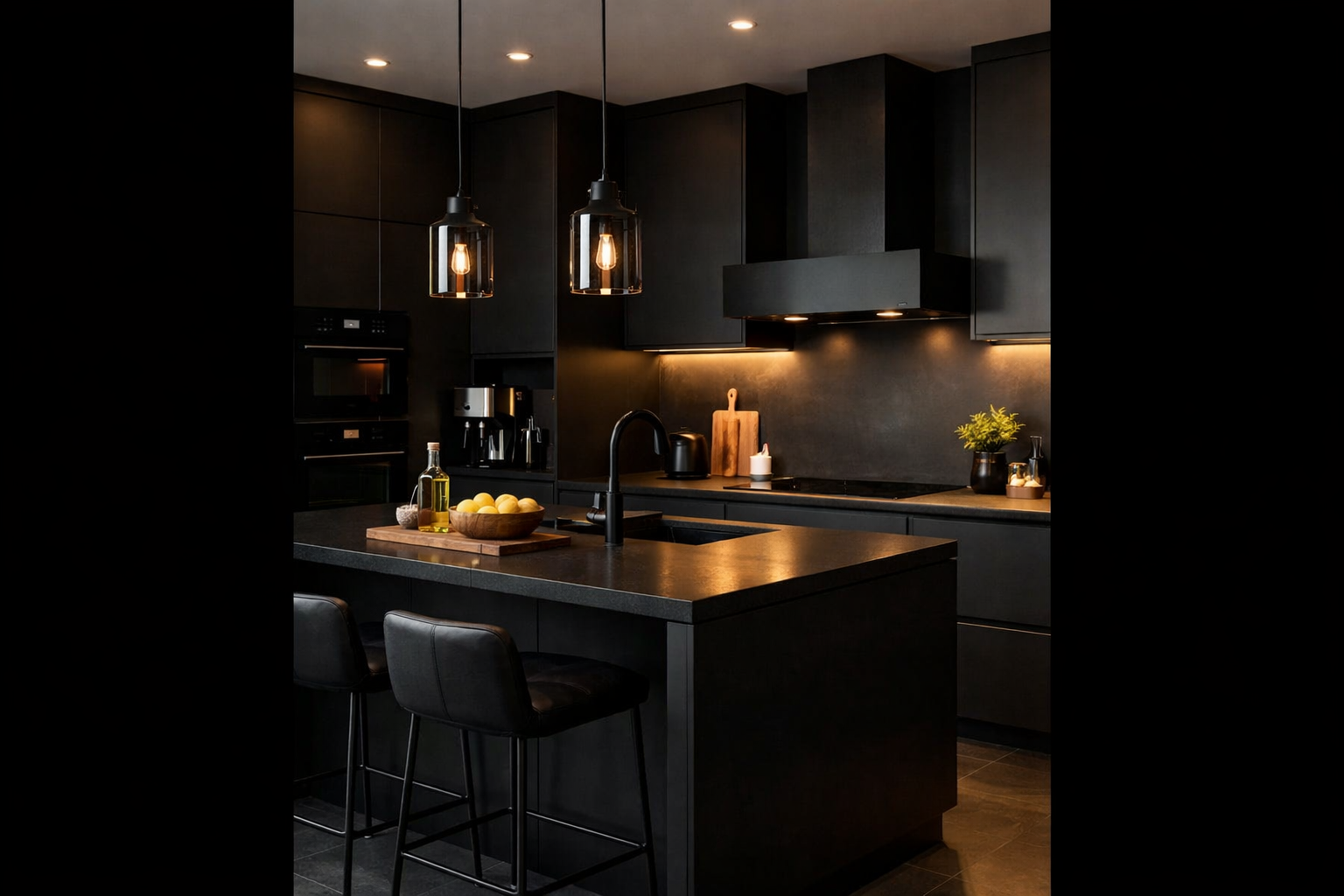 20 black kitchen design