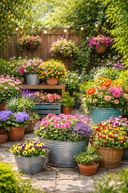 Container Flower Gardening 