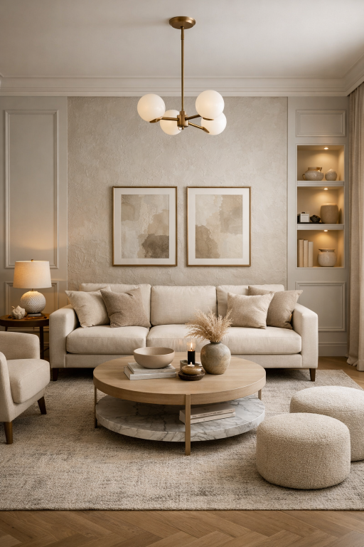 Neutral Wall Paneling