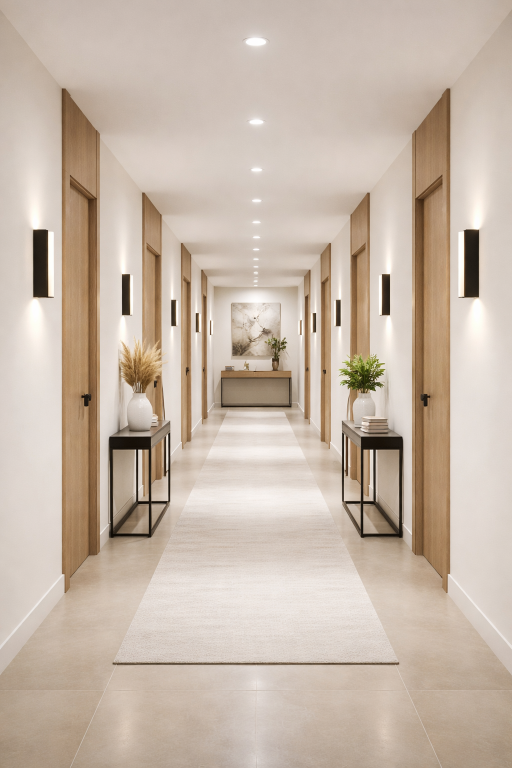 Symmetrical Lighting Placement