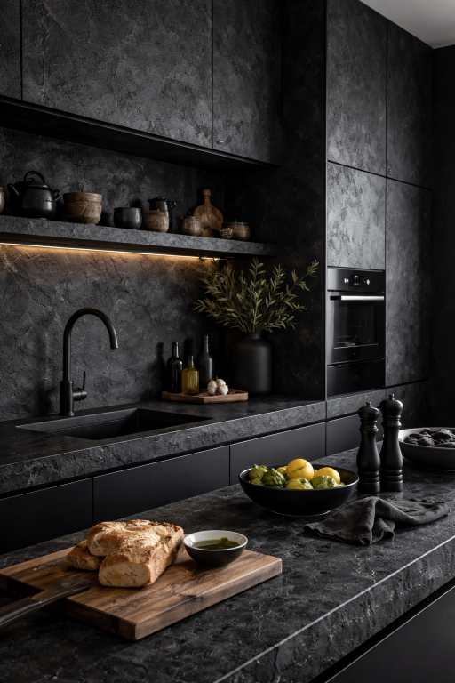 Textured Black Surfaces