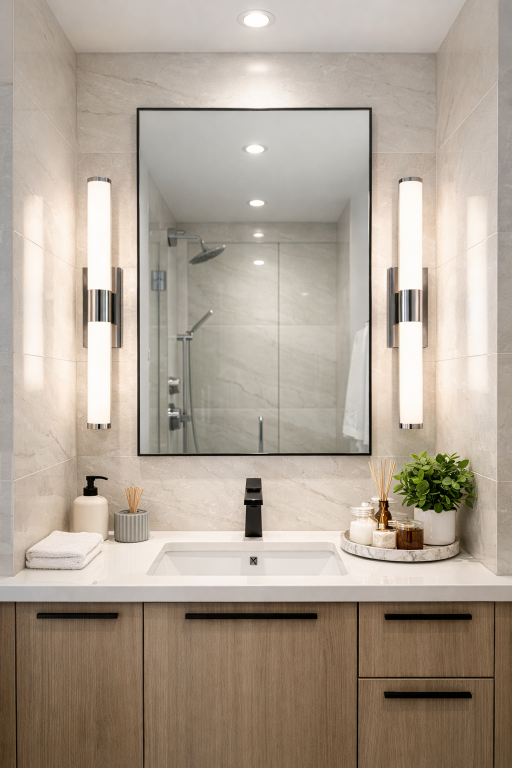 Vanity Lighting Around Mirror