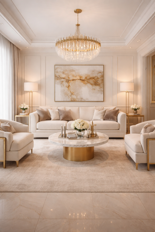 Warm Metallic Accents