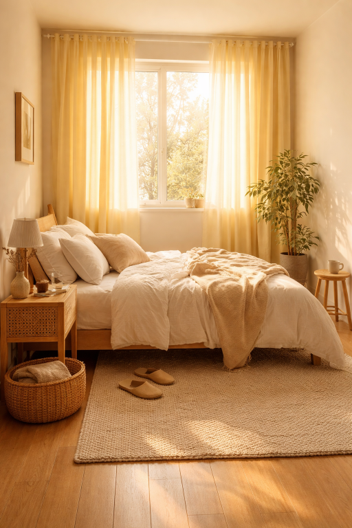 Yellow Curtains Glow Effect