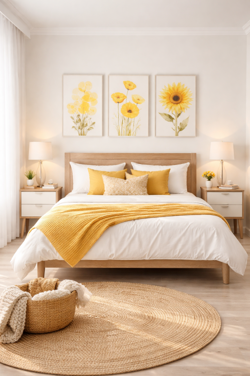 Yellow Wall Art Decor 
