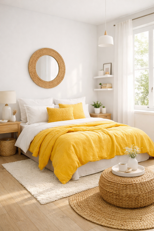 yellow and white color combination