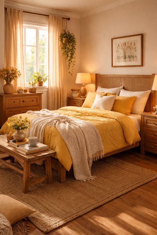 Yellow and Wood Natural Theme