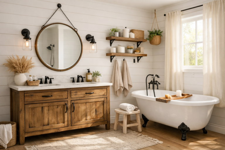 15 farmhouse bathroom ideas