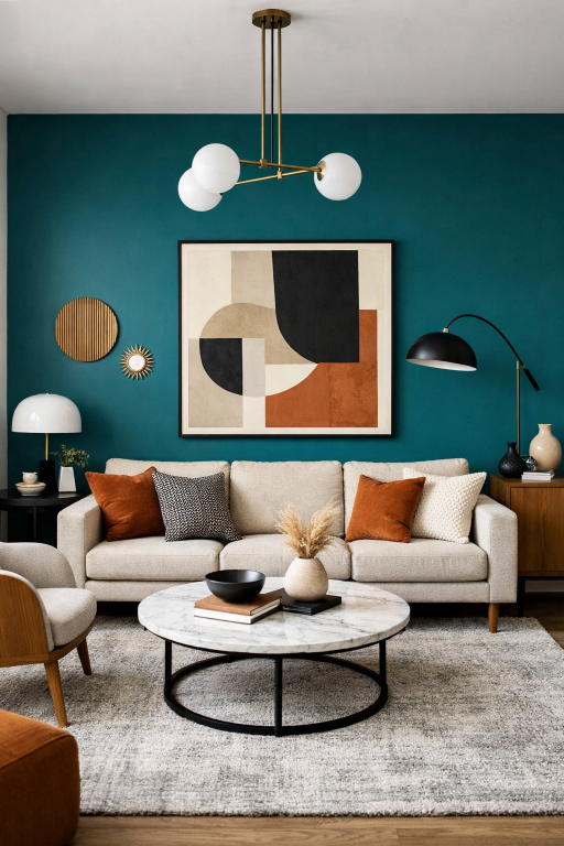 Accent Wall with Paint