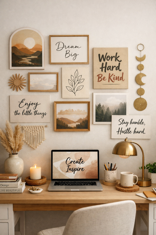 Aesthetic Wall Decor Office