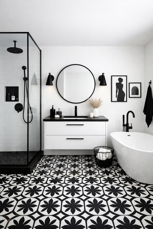 Balanced Black and White Theme