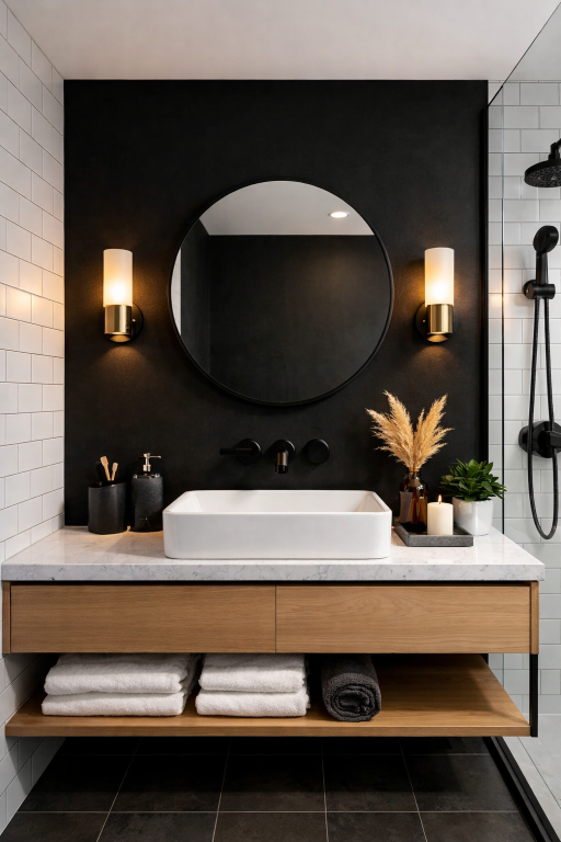 Black Feature Wall