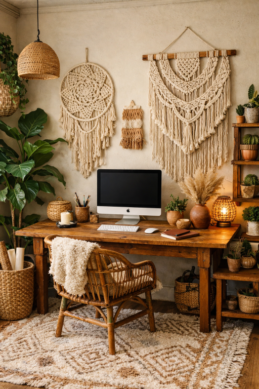 Boho Style Office