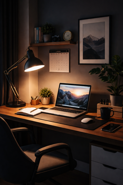 Bright Lighting Workspace