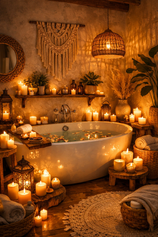 Candle Decor Bathroom