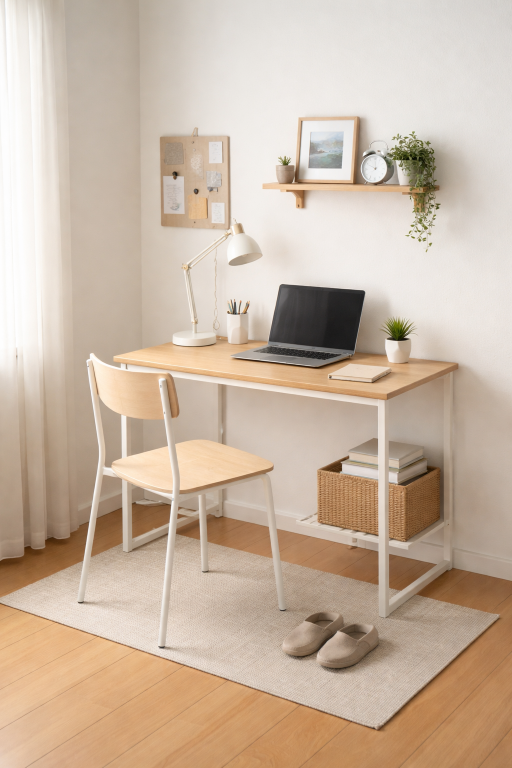 Compact Laptop Desk Setup