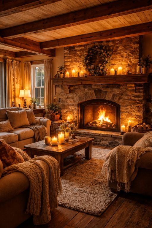 Cozy Fireplace Corner