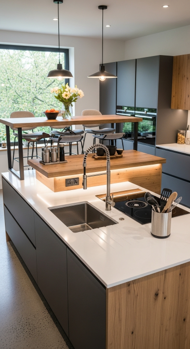 Double Layer Kitchen Island.jfif