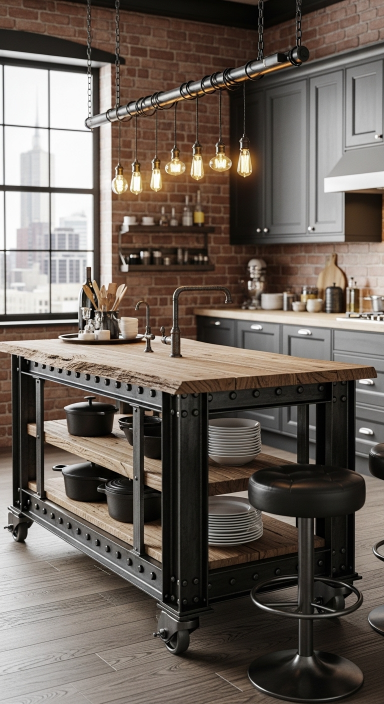 Industrial Style Kitchen Island.jfif