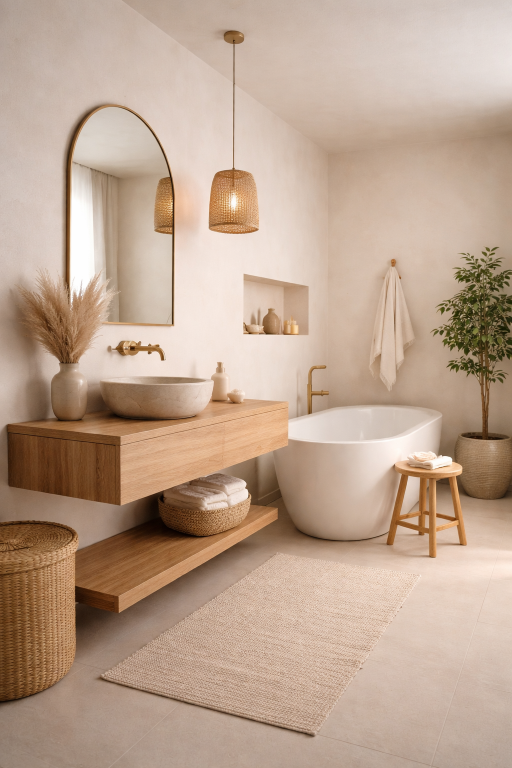 Minimal Boho Bathroom