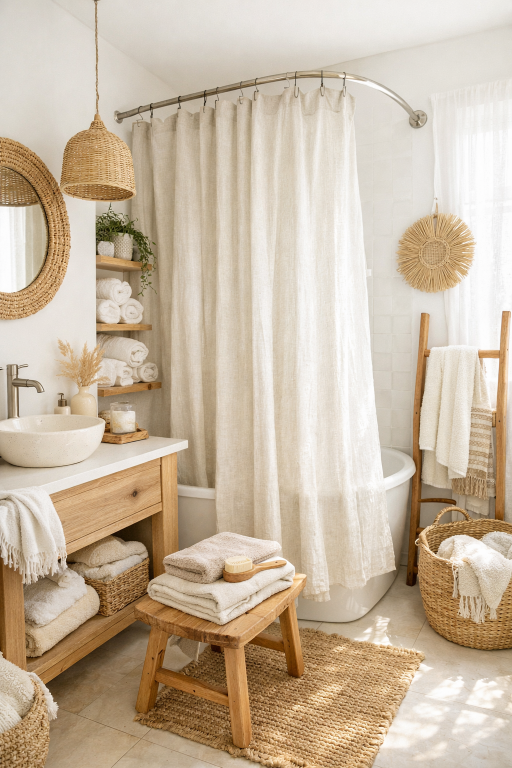 Natural Textile Bathroom