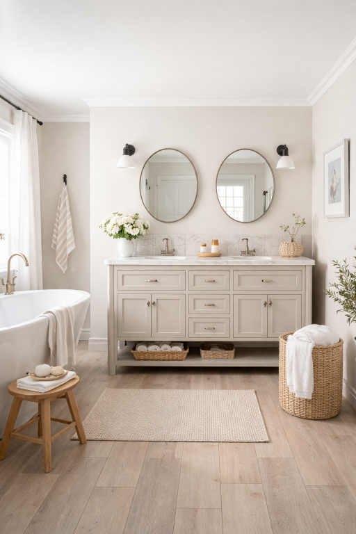 Neutral Color Bathroom
