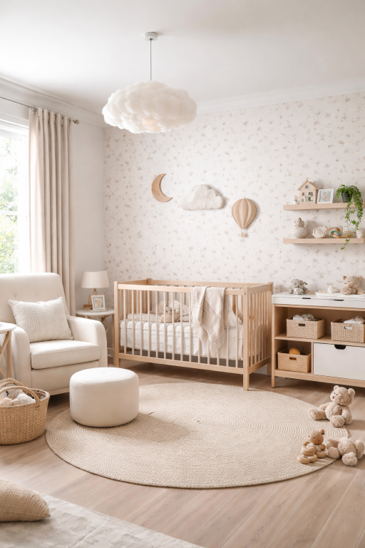 Neutral Wallpaper Accent