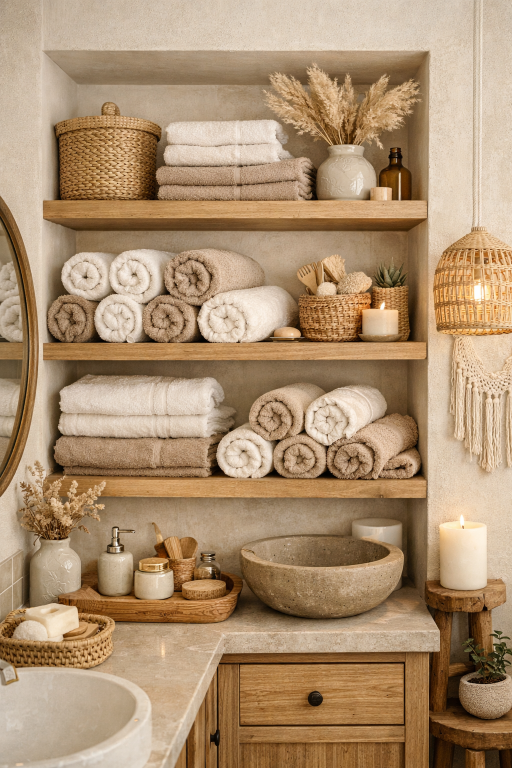 Organized Towel Display