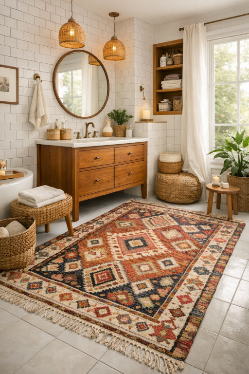Patterned Boho Rug