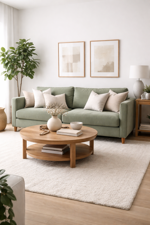 Sage Green Sofa Styling