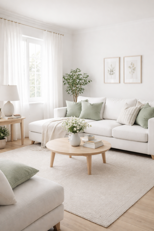 Sage Green and White Theme