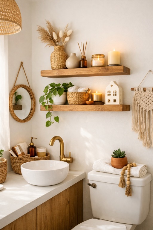 Wooden Floating Shelves