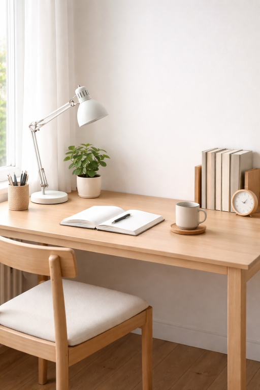 clean and declutter your desk