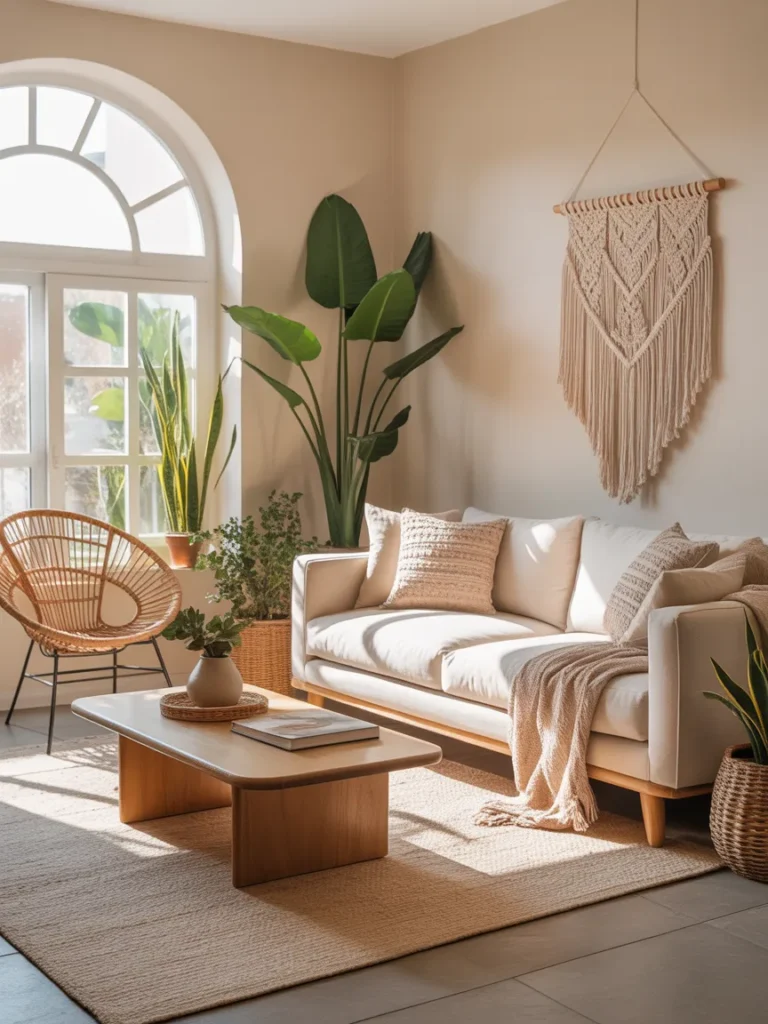 modern boho living room ideas