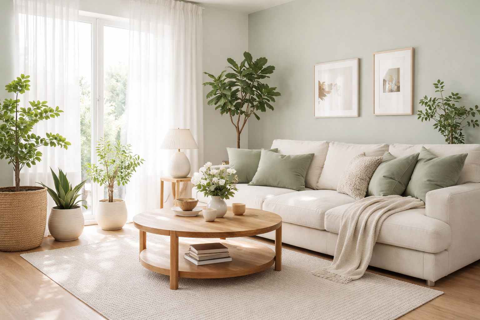 sage green living room ideas