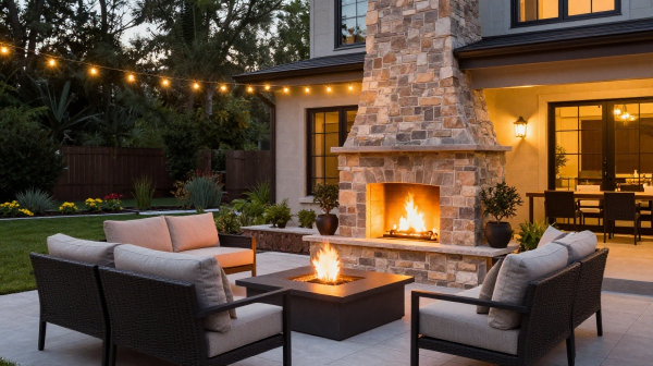 14 outdoor fireplace ideas