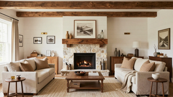 15 farmhouse fireplace design ideas