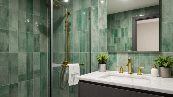 18 chic green tile bathroom ideas