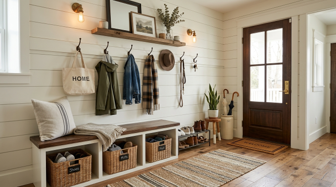 18 small mudroom ideas entryway