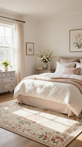 Add A Floral Area Rug