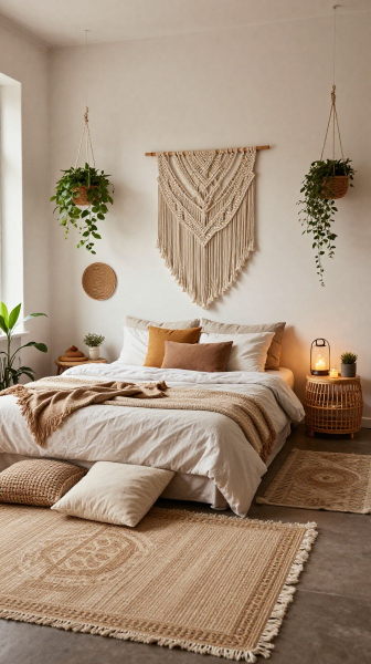 Bohemian Loft Bedroom Design