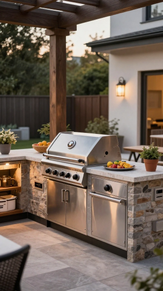 Built In Grill Station