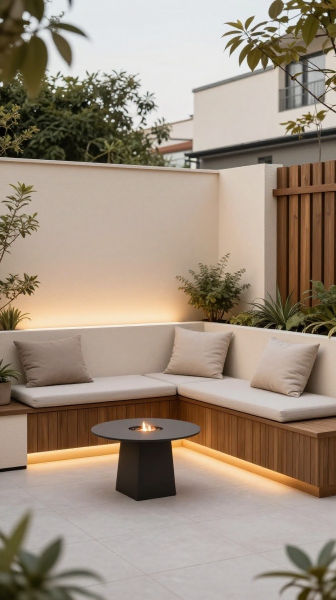 Compact Fireplace for Small Patios