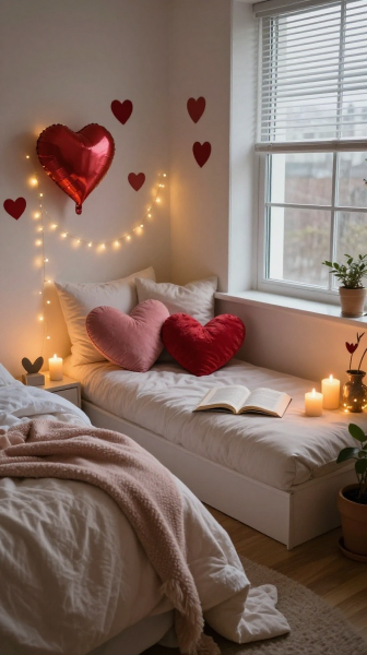 Cozy Valentine Bedroom Corner