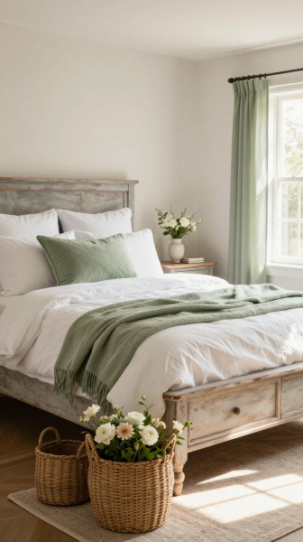 Create A Cozy Farmhouse Spring Bedroom