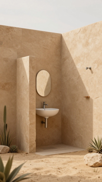 Desert Style Outdoor Bathroom