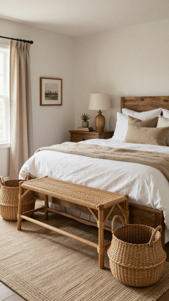 rustic bench