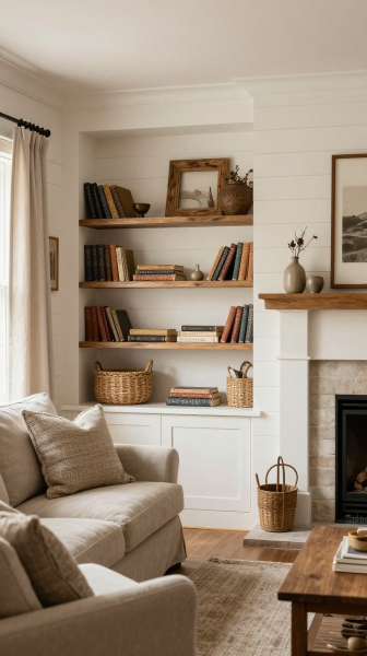 Farmhouse Style Built Ins