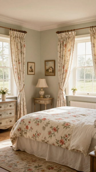 Floral Country Bedroom Decor