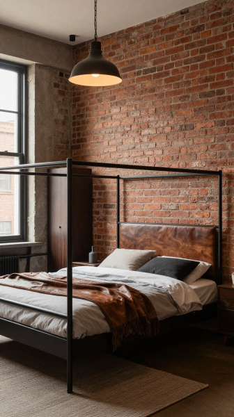 Industrial Loft With Exposed Brick